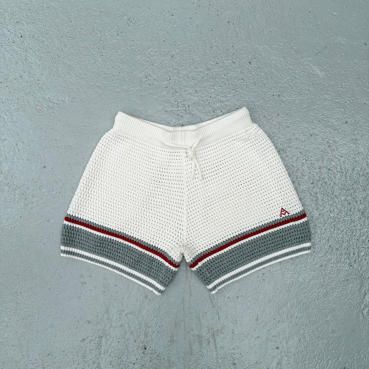 Garda Crochet Shorts in Grey
