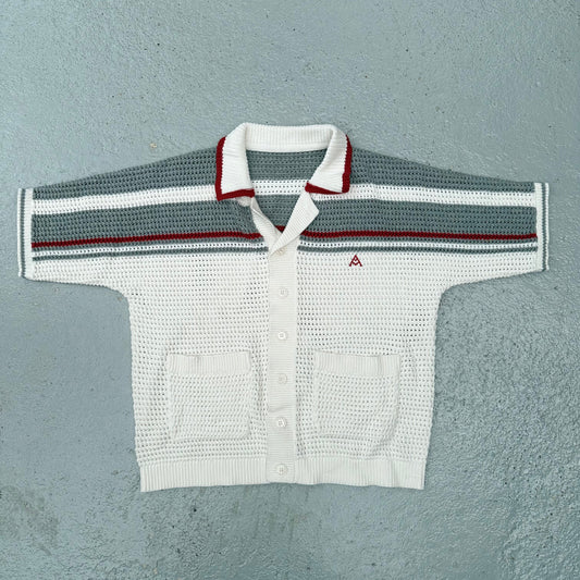 Garda Crochet Shirt in Grey