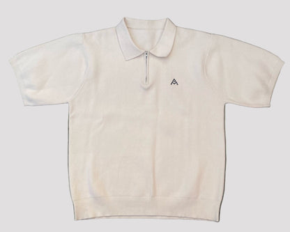 Monaco 1/4 Zip Polo In Cream